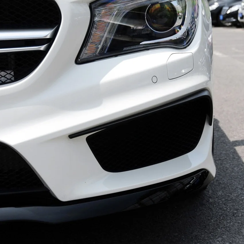 Фото Наклейка на передний бампер автомобиля для Mercedes Benz CLA Class W117 C117, крышка на решетку вентиляционного отверстия, кла45 CLA200 220 250 AMG 2013-2015, новинка №3