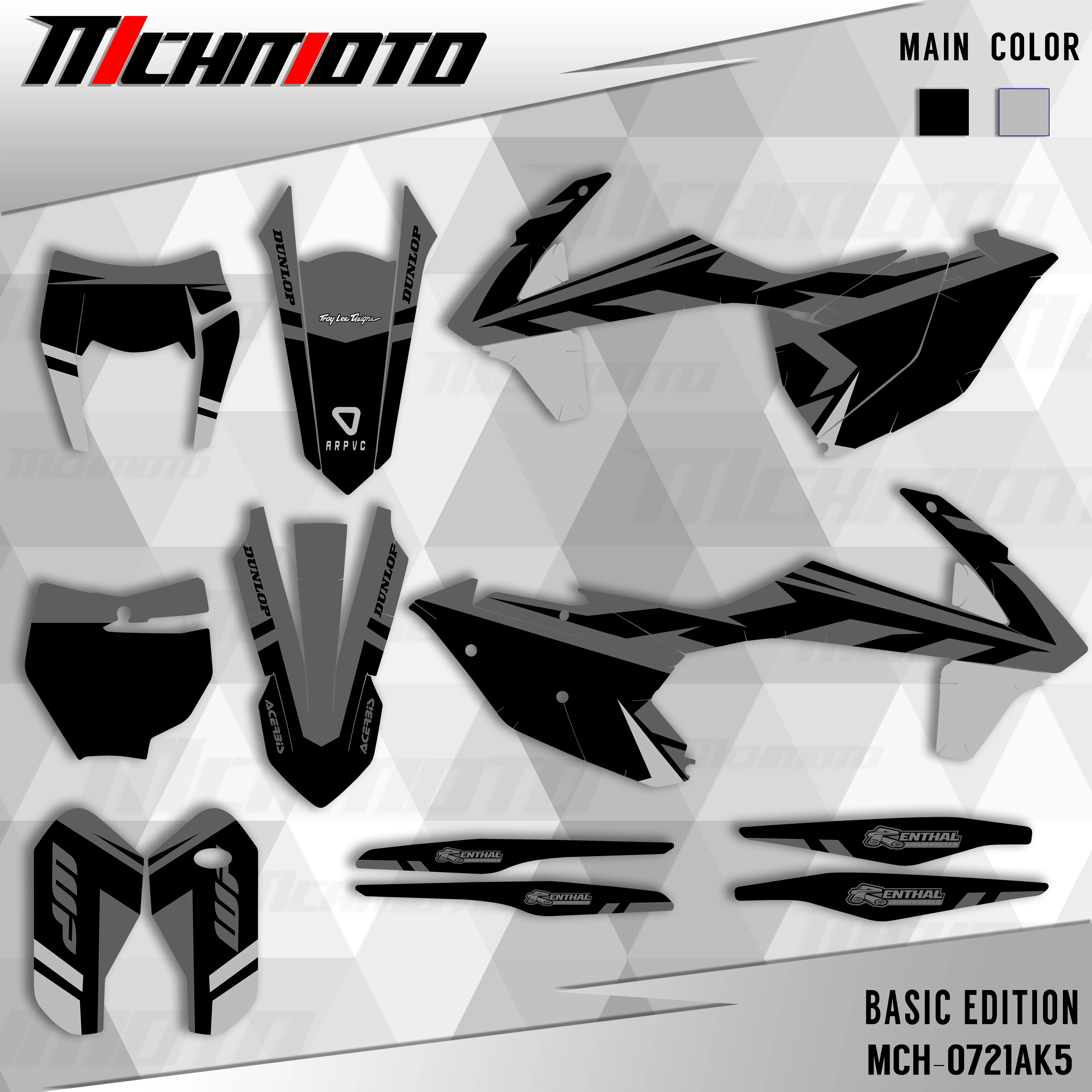 

MCHMFG for KTM 125 250 300 350 450 SX SXF EXC XCW 2011 2012 2013 2014 2015 2016 2017 2018 2019 Graphics Backgrounds Stickers Kit