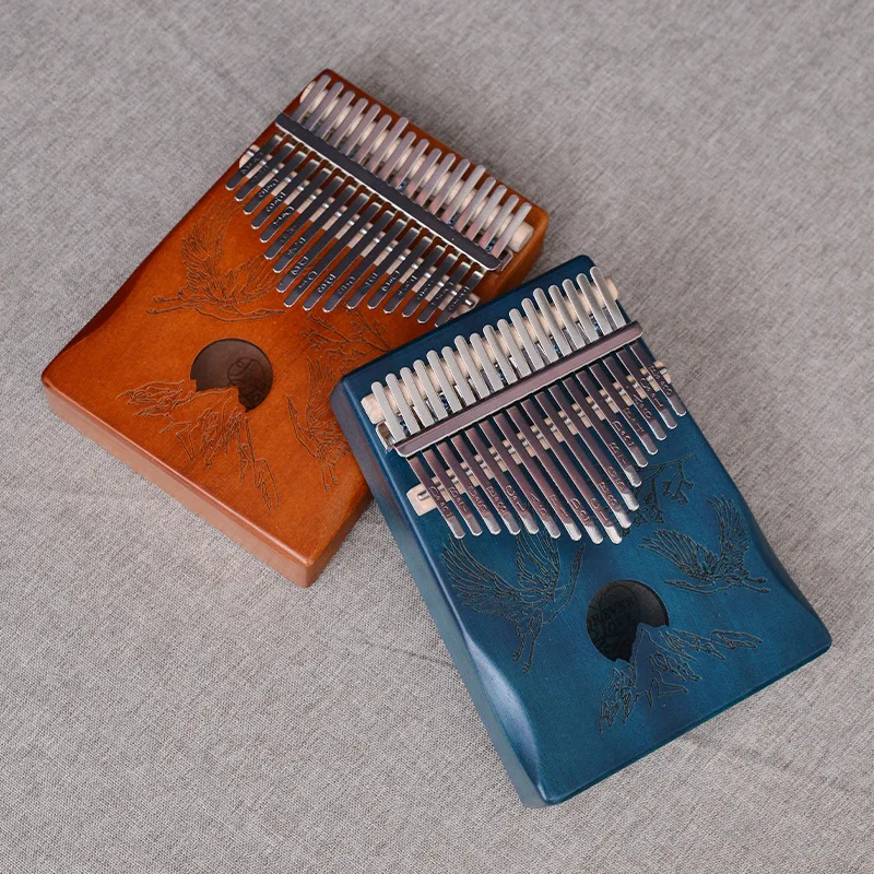 

17 клавиш Kalimba для начинающих портативная ручная работа ПЕРФОРИРОВАННОЕ пианино сценическое выступление подарок для взрослых клавиатура му...