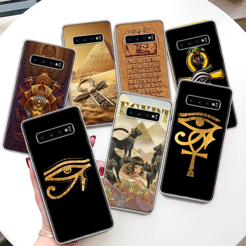 Чехол для телефона Египет Nefertiti Anubis Ankh чехол Samsung Galaxy S22 S21 S20 Ultra FE S10 Plus S10E S9 S8 + S7 S6 Edge