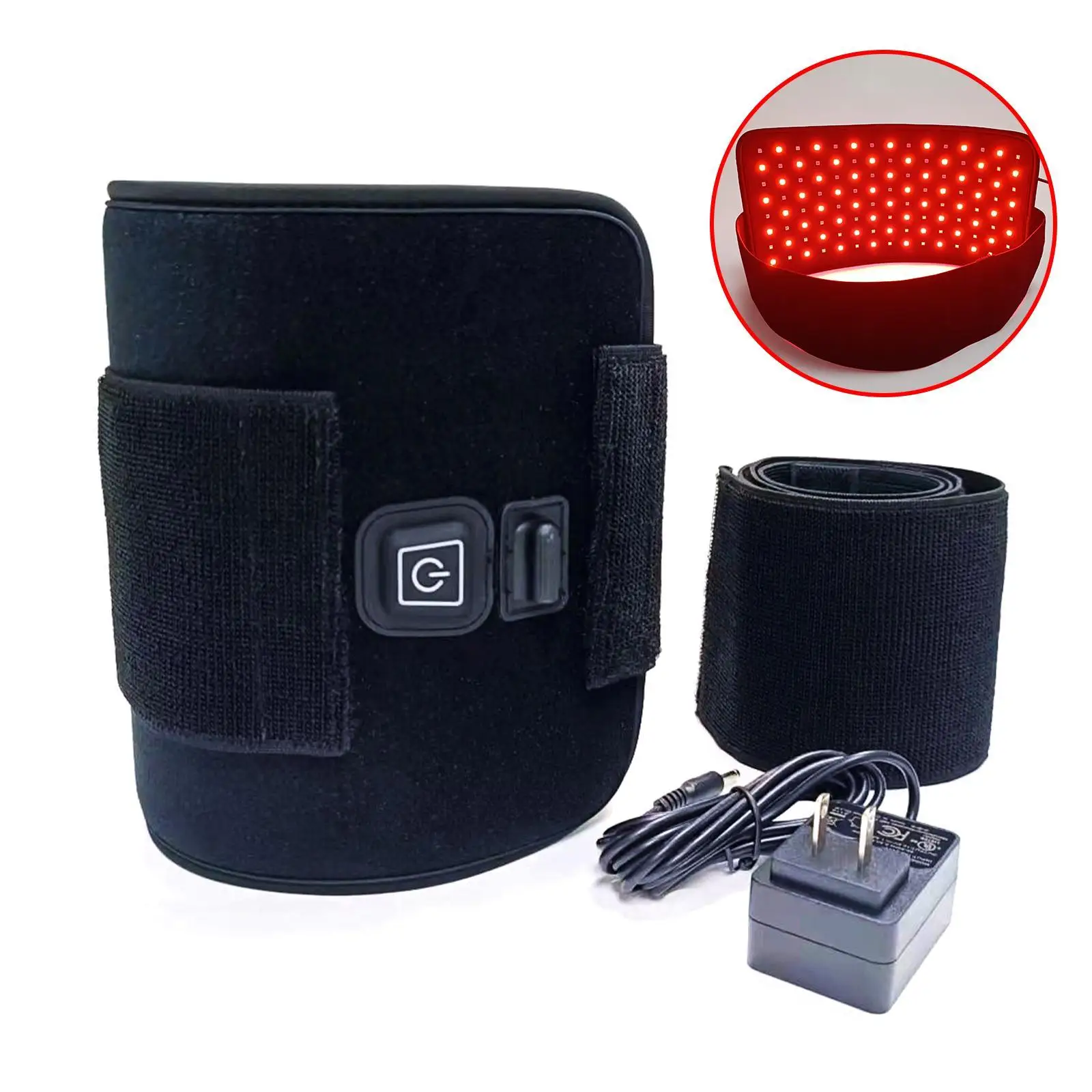 LED Red Light And Near Infrared Light Therapy Belt Devices Infrared Light Therapy Waist Wrap Pad Belt Muscle Pain Relief Belt