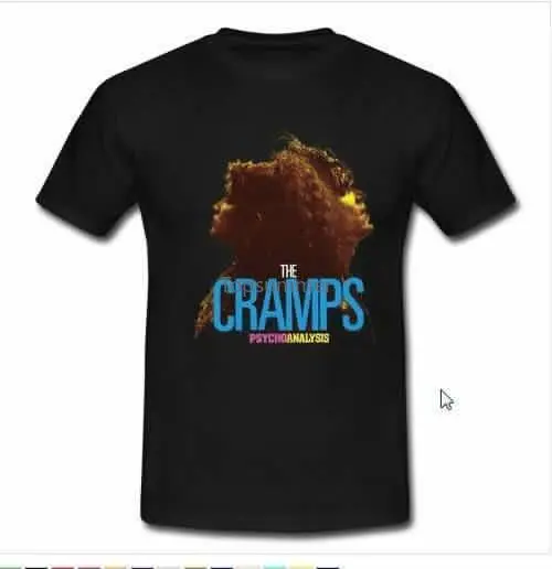 

The Cramps Psycho Abalysis Band T Shirt Printing Casual T-Shirt Men'S Tees Short-Sleeved Print Letters