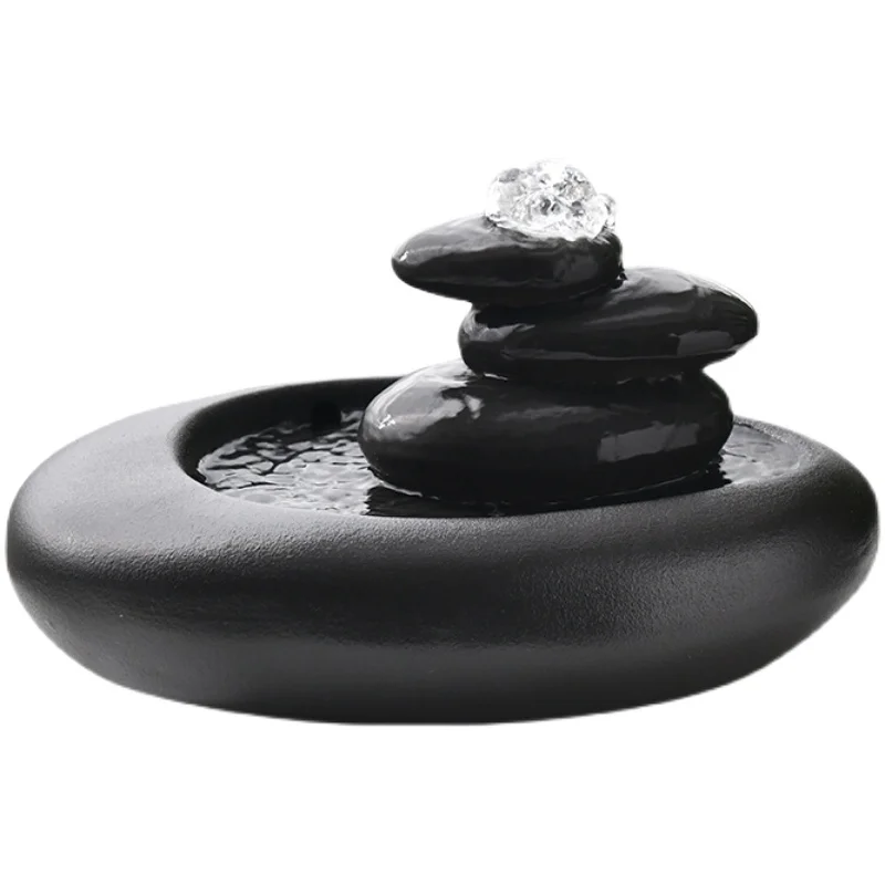 Небольшой керамический плавкий шар фонтан с орнаментом домашняя Гостиная ТВ