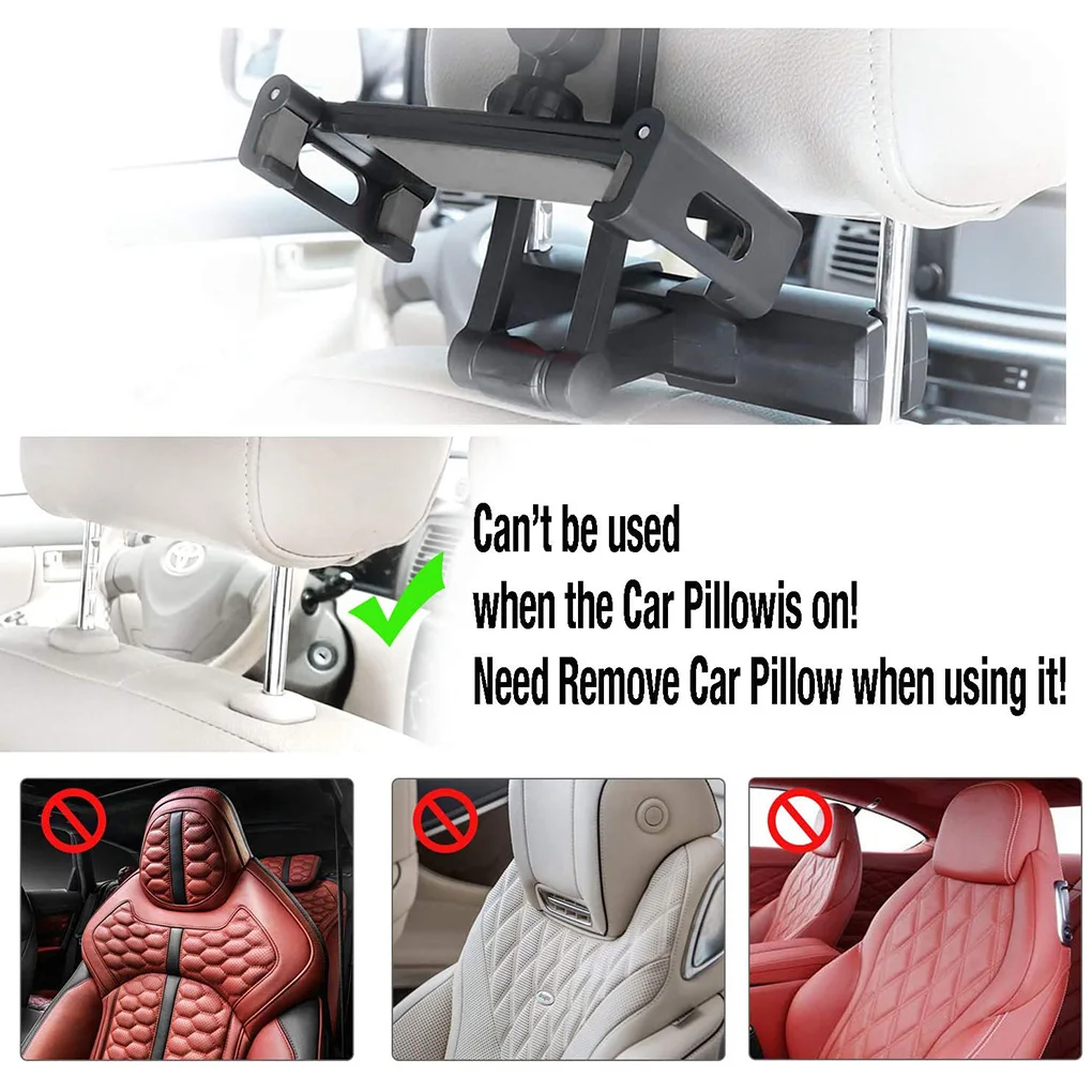 

Новый держатель для подголовника Автомобильный задний подголовник для планшета регулируемый кронштейн длинная рукоятка вращающееся на 360 ...