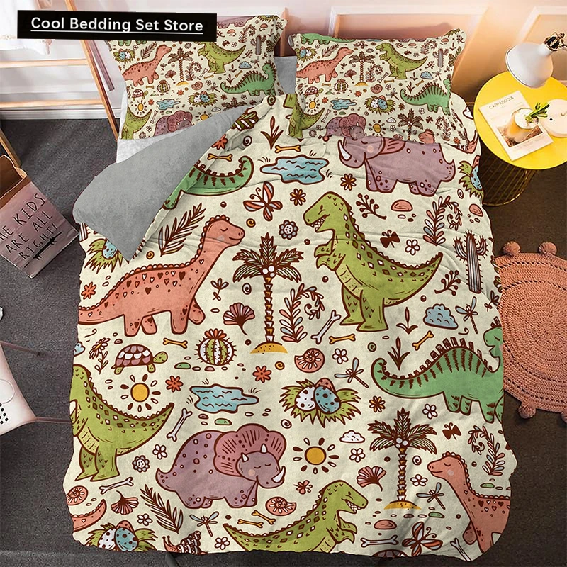 2/3 шт. пододеяльник и наволочка Мир Юрского периода