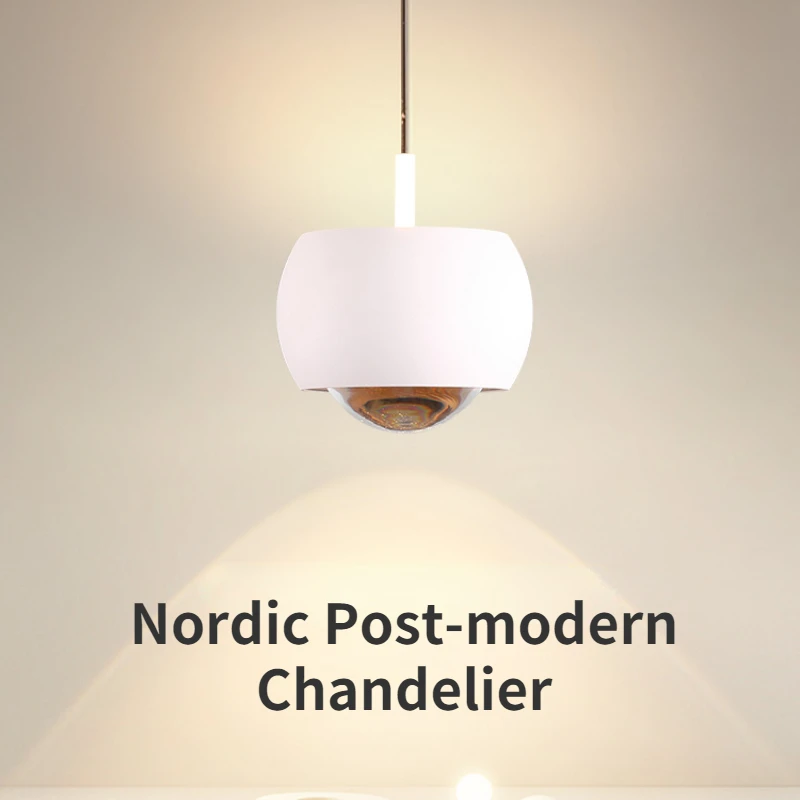 SANDYHA Post-modern Chandelier Orb Shaped Ambient Small Chandelier Can Be Lifted Restaurant Bedroom Bedside Indoor New LED Lamp