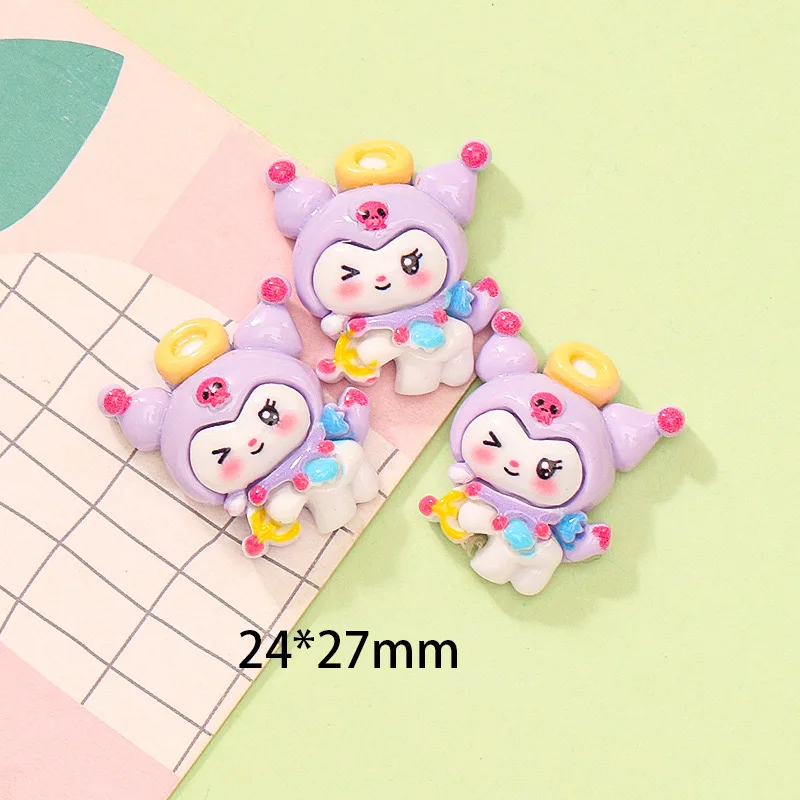 10 шт. полимерные Мультяшные ангельские животные милые котенки кролики фигурки