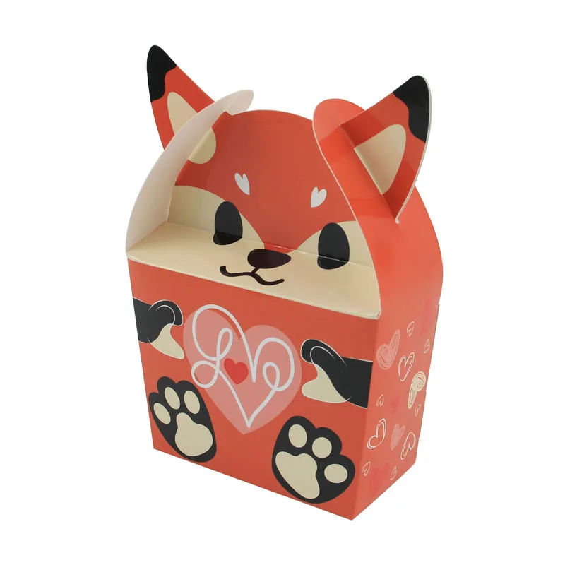 

25pcs Cute Big Ear Animal Candy Box Multi Styles Gift Bag Cake Boxes and Packaging for Children's Day Baby Shower Birthday Party
