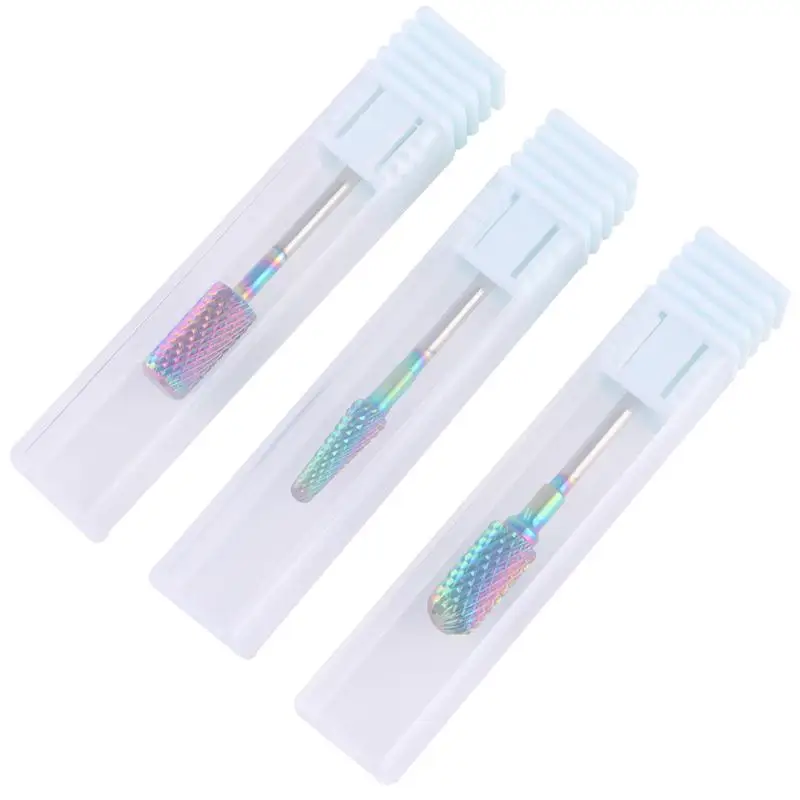 

6pcs Nail Drill Bits Tungsten Steel Electric Nail Machine Head Nail Grinding Head Nail Polishing Head Manicure Tools
