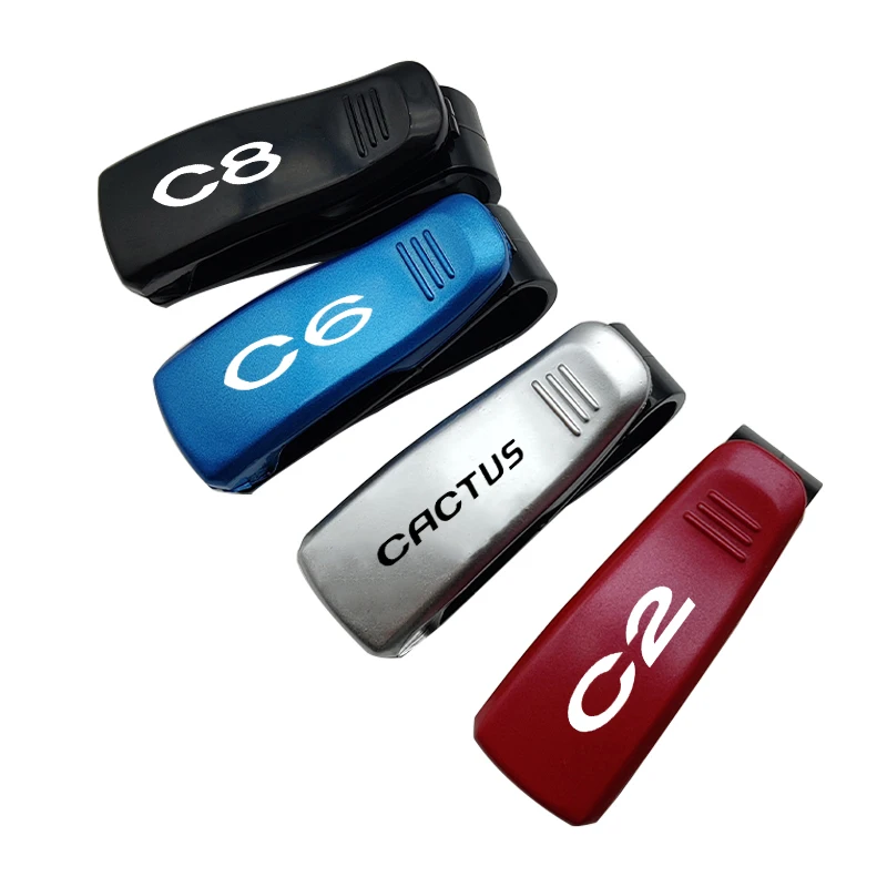 Автомобильный солнцезащитный козырек коробка для очков зажим солнцезащитных