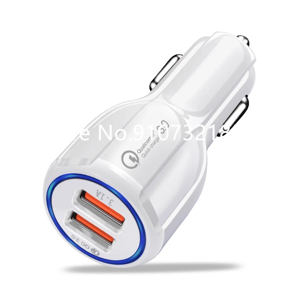 100 шт./лот Быстрая зарядка 3 0 USB Автомобильное зарядное устройство для i13 12 11 Xiaomi