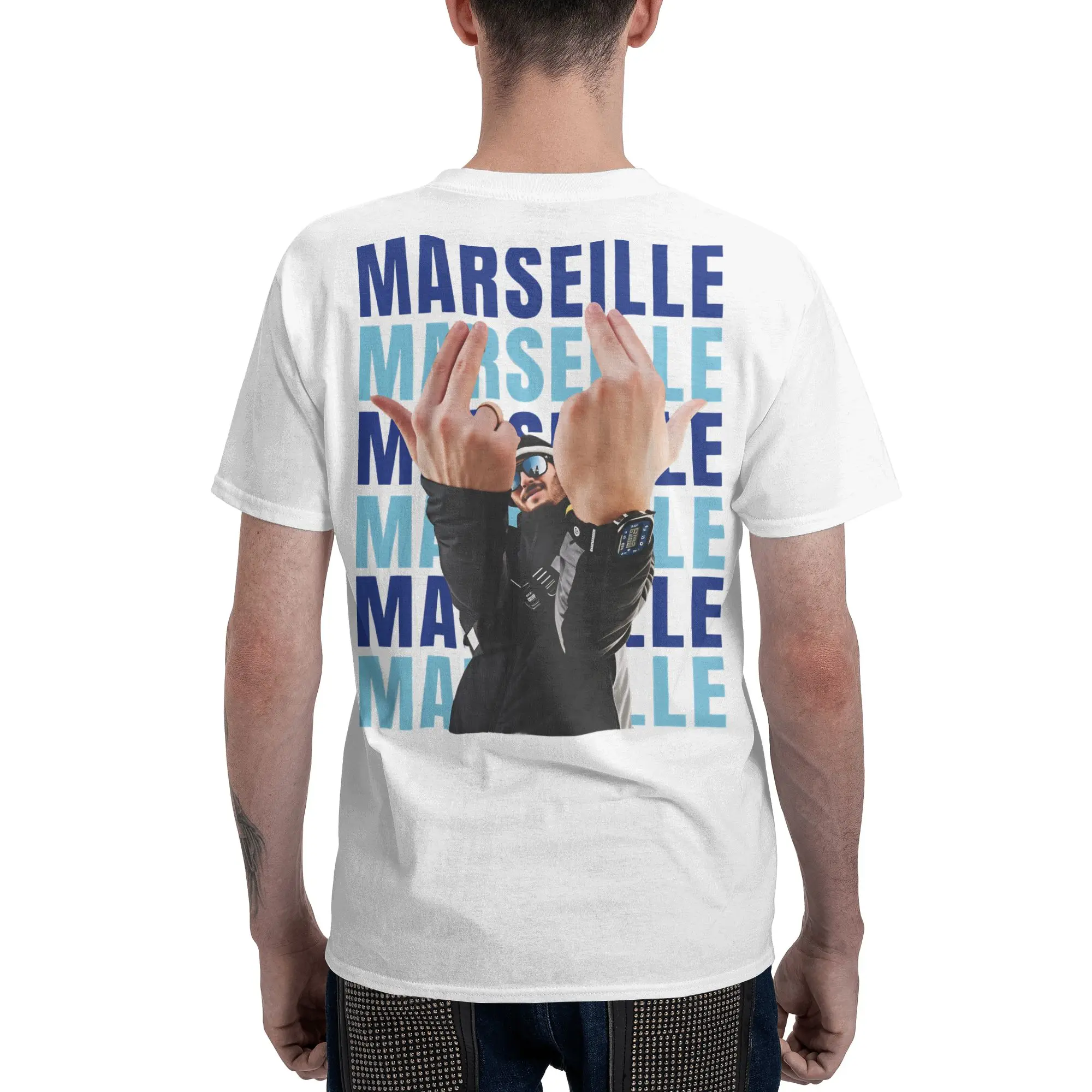 Футболка оверсайз JUL C'est Marseille Bébé Album 2026, хлопковая, в стиле хип-хоп, для взрослых, летняя, с коротким рукавом (art.: 3920daa18b201) - 3920daa18b201