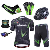 bicycle clothing men quick dry summer short sleeve road cycling jersey shorts set sports outfit pro team mountain bike equipment