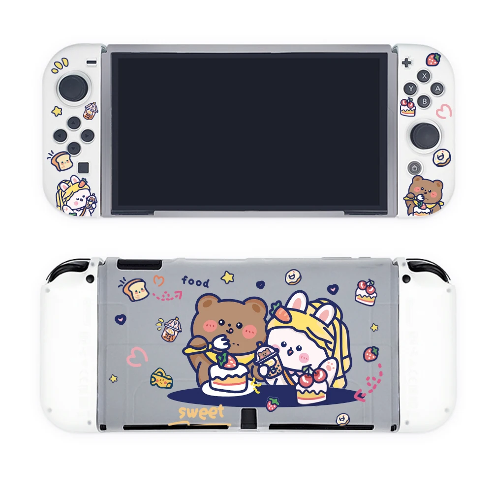 

Чехол из ТПУ с разделением корпуса, защитный чехол, матовый защитный чехол, Износостойкий чехол для консоли Nintendo Switch OLED