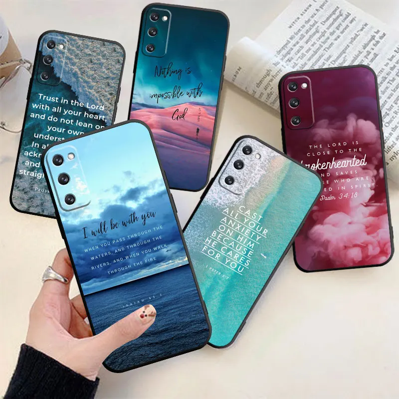 

Popular Word Phone Case For Samsung Galaxy S23 S10 S10e S20 FE S9 S7 Edge S22 Ultra 5G S8 S21 Plus TPU Cover Coque