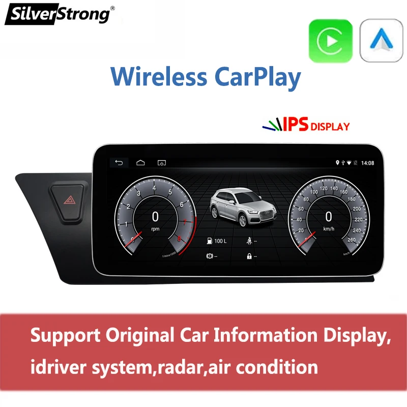 

Wireless CarPlay 10.25" IPS Car Multimedia Player Android For Audi A4L B8 A5 2009-2016 Radio Stereo GPS Navigation Head Unit