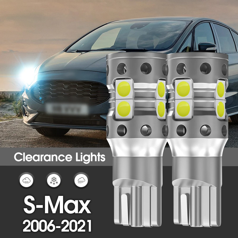 

Светодиодный габаритный фонарь Canbus, 2 шт., аксессуары для Ford S-Max S Max 2006-2021 2013 2014 2015 2016 2017 2018 2019 2020