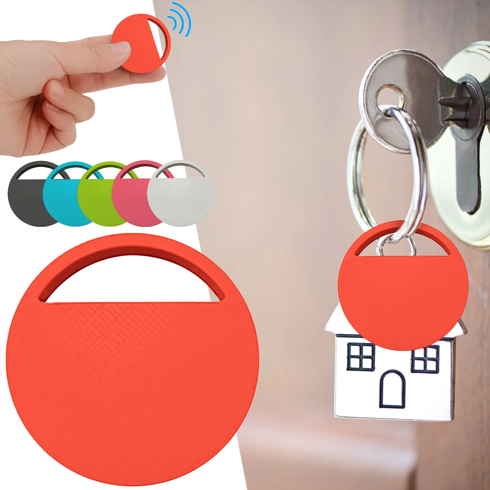 

Mini Cat Dog Pet Tracker Locator Anti-Lost Security Alarm Hidden GPS Finder Device For Child Bluetooth 4.0 Mobile Key Wireless