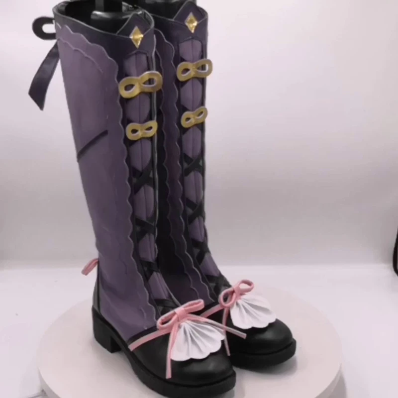 Популярные кожаные туфли Genshin Impact для косплея в стиле &quotЛолита Юнь Цзинь&quot