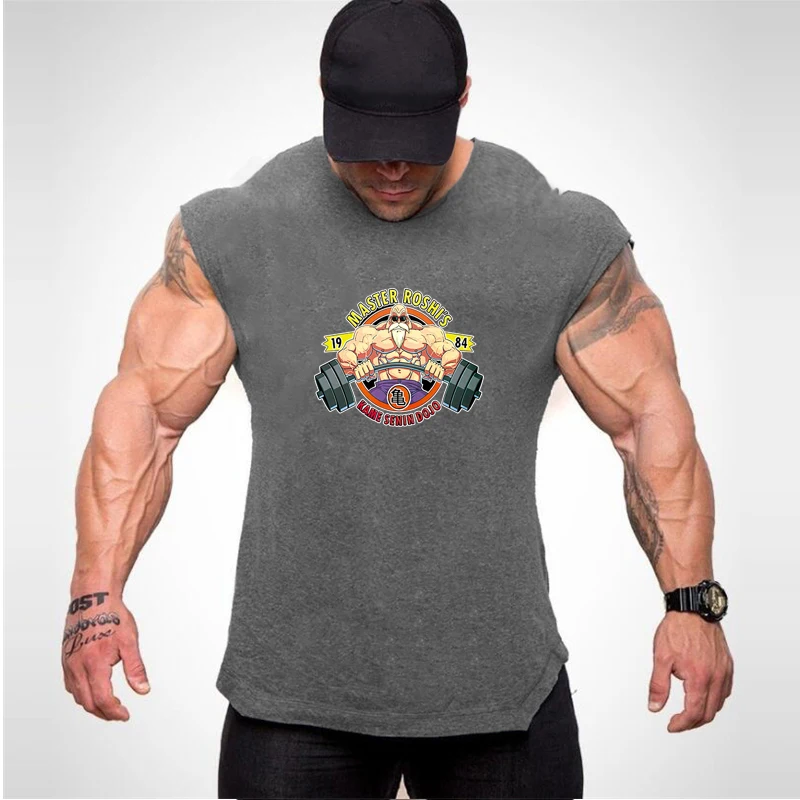 

Skull Gym T shirt Cotton Singlets Canotte Bodybuilding Stringer Tank Top Super man Fitness Shirt Muscle Guys Sleeveless Tanktop