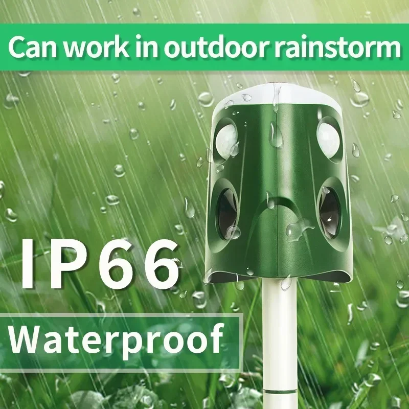 Уличный Водонепроницаемый ультразвуковой отпугиватель мышей сирена антимышь