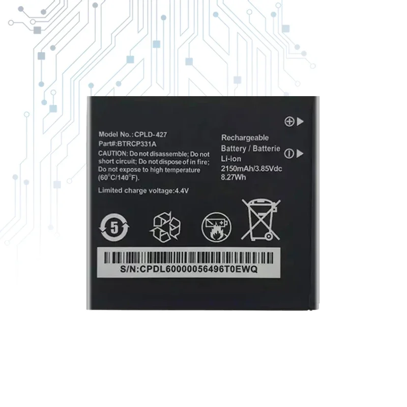 Аккумулятор 2150 мАч CPLD-427 для Coolpad CP331A Surf T-mobile Hotspot BTRCP331A