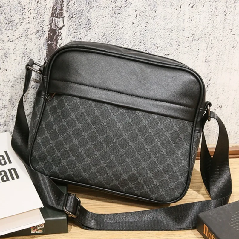 Luxury Brand Crossbody Bag for Men Bags Casual  Designer Leather Fashion Male  Business Sling Shoulder Bag