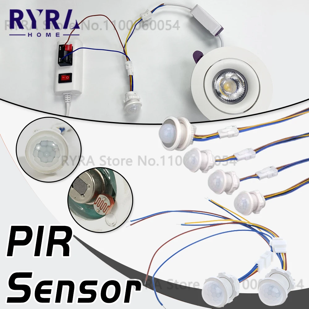 

LED Closet PIR Sensor Detector Smart Switch 110V 220V LED PIR Infrared Motion Sensor Detection Automatic Sensor Light Switches