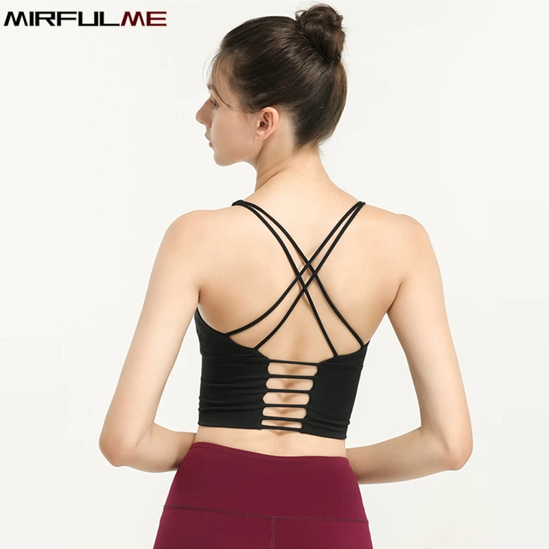 Женские спортивные бюстгальтеры с эффектом пуш-ап