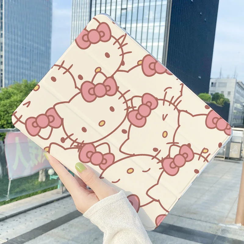 Sanrio, чехол Hello Kitty для iPad Air 2021, Чехол Air 4, силиконовый защитный чехол, чехол для iPad Pro Mini 6, Мягкий противоударный чехол 10,2 дюйма