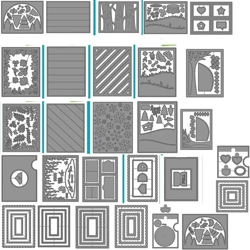Новинка 2023 штампы для резки поступление металлические и с цветами животными