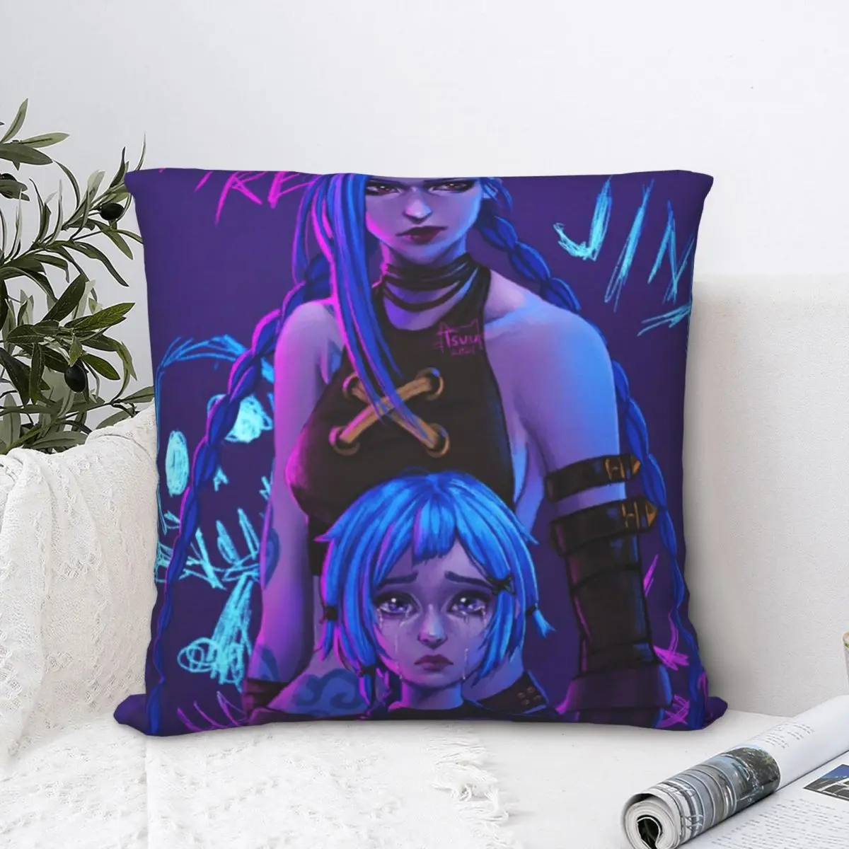 

Квадратная подушка Arcane Jinx, чехол, наволочка, декоративная подушка, чехол из полиэстера, наволочка для дома, спальни, автомобиля