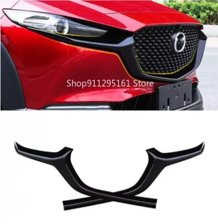 

FOR Mazda CX-30 2020 Car Grille Trim Strip FRONT Bumper Full Star RACING Grills Cover Trim Car Styling ACCESSORIES