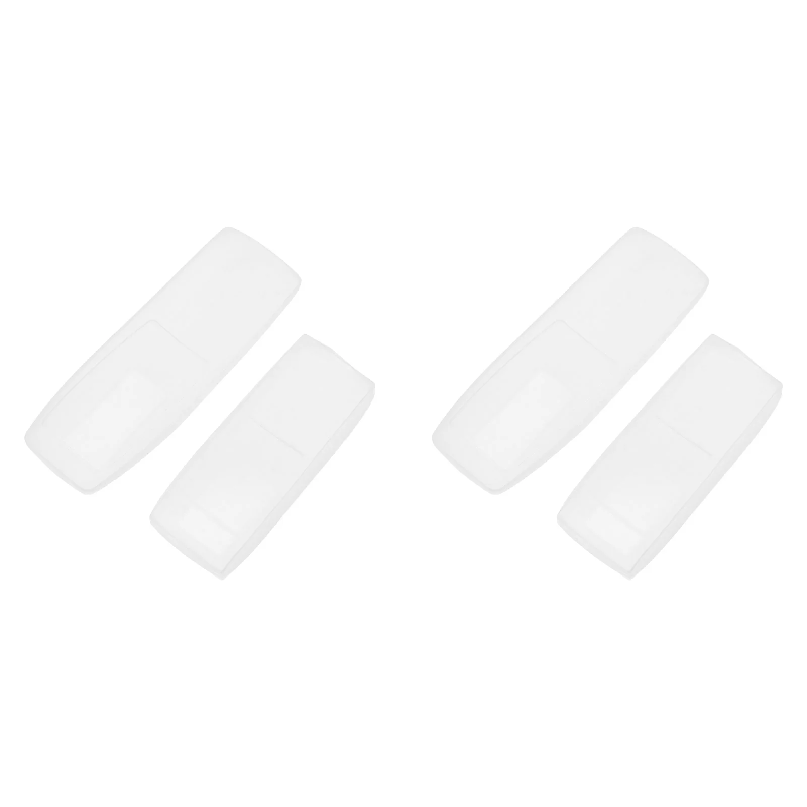 

4 Pcs Protector Remote Control Case Protective Sleeve Controller Cover Dustproof White Silicone