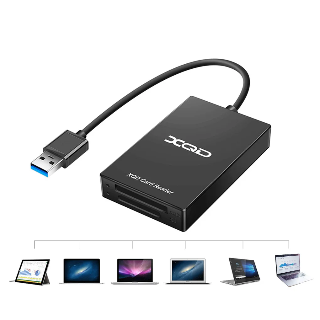 

Многофункциональный кардридер USB 3,0 Type-c для XQD, кардридер M/G, переносной кардридер серии Sony M/G для компьютера Windows/Mac OS