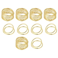 gold napkin ringsholiday napkin rings fall napkin holder ring for christmas weddings parties dining table decor