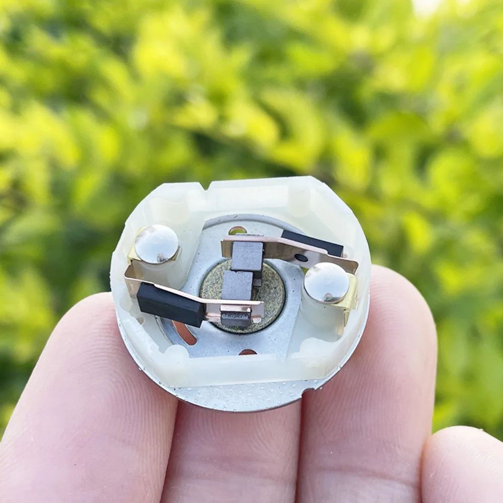 Угольная щетка постоянного тока 12 В 24 двигатель 385 6600 об/мин фоторельефный вал