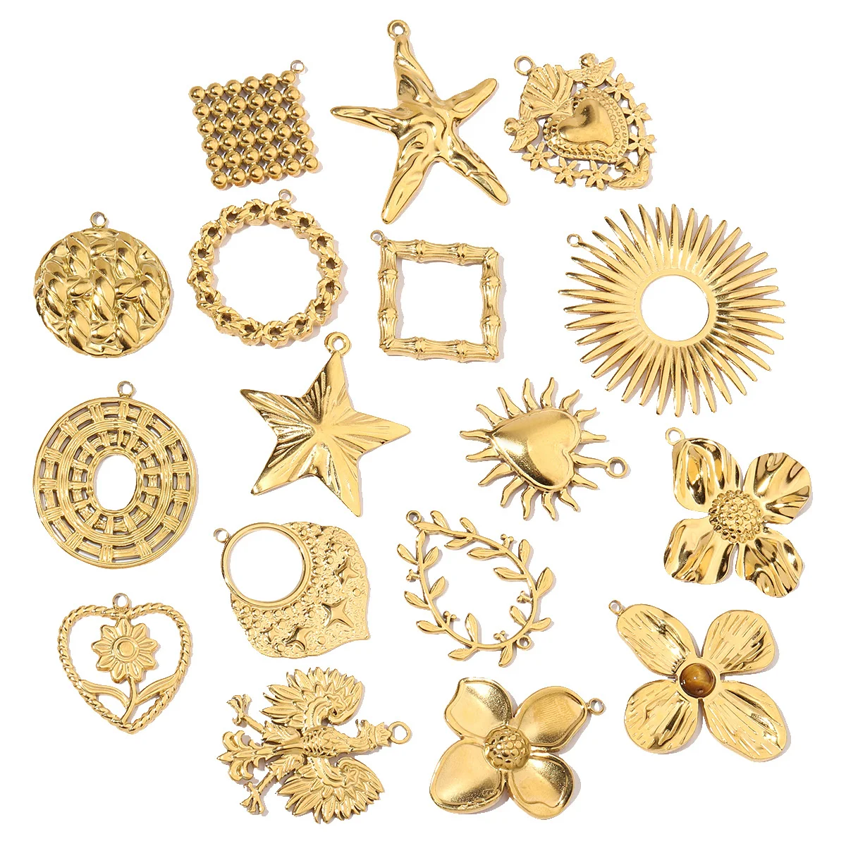 3 шт./лот ретро венок из нержавеющей стали любовь сделай сам подвески клевер