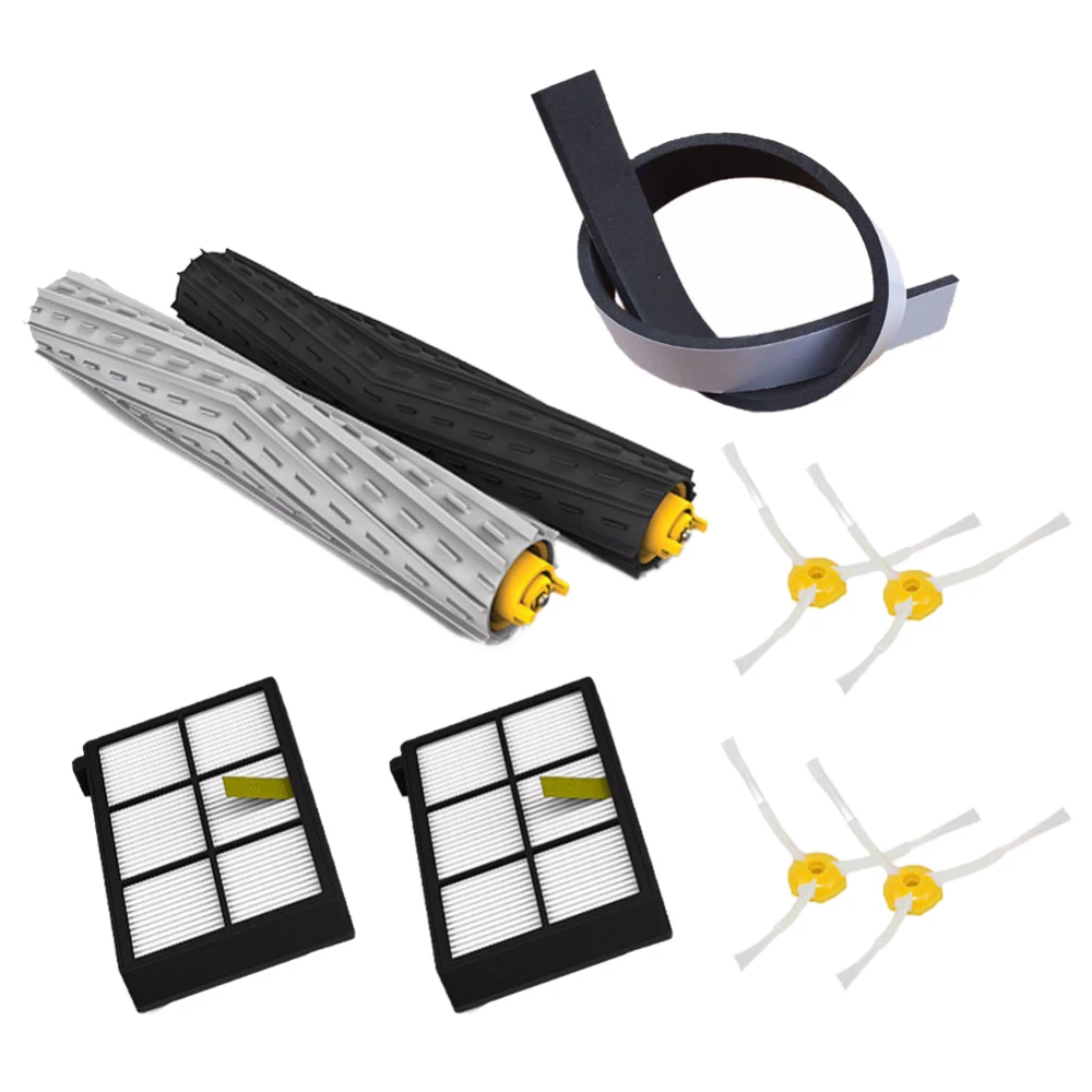 

9Pcs/lot Replacement Kit for irobot roomba parts brush dust hepa filter Crash bar for roomba 800 870 880 980 vacuum cleaner R