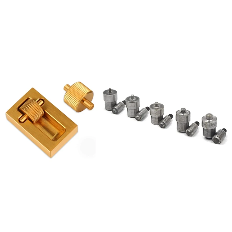 

1Set Leather Edge Roller Oil Box With 2 Brass Rollers & 5Sets Eyelet Grommet Dies(4Mm/5Mm/6Mm/8Mm/10Mm)
