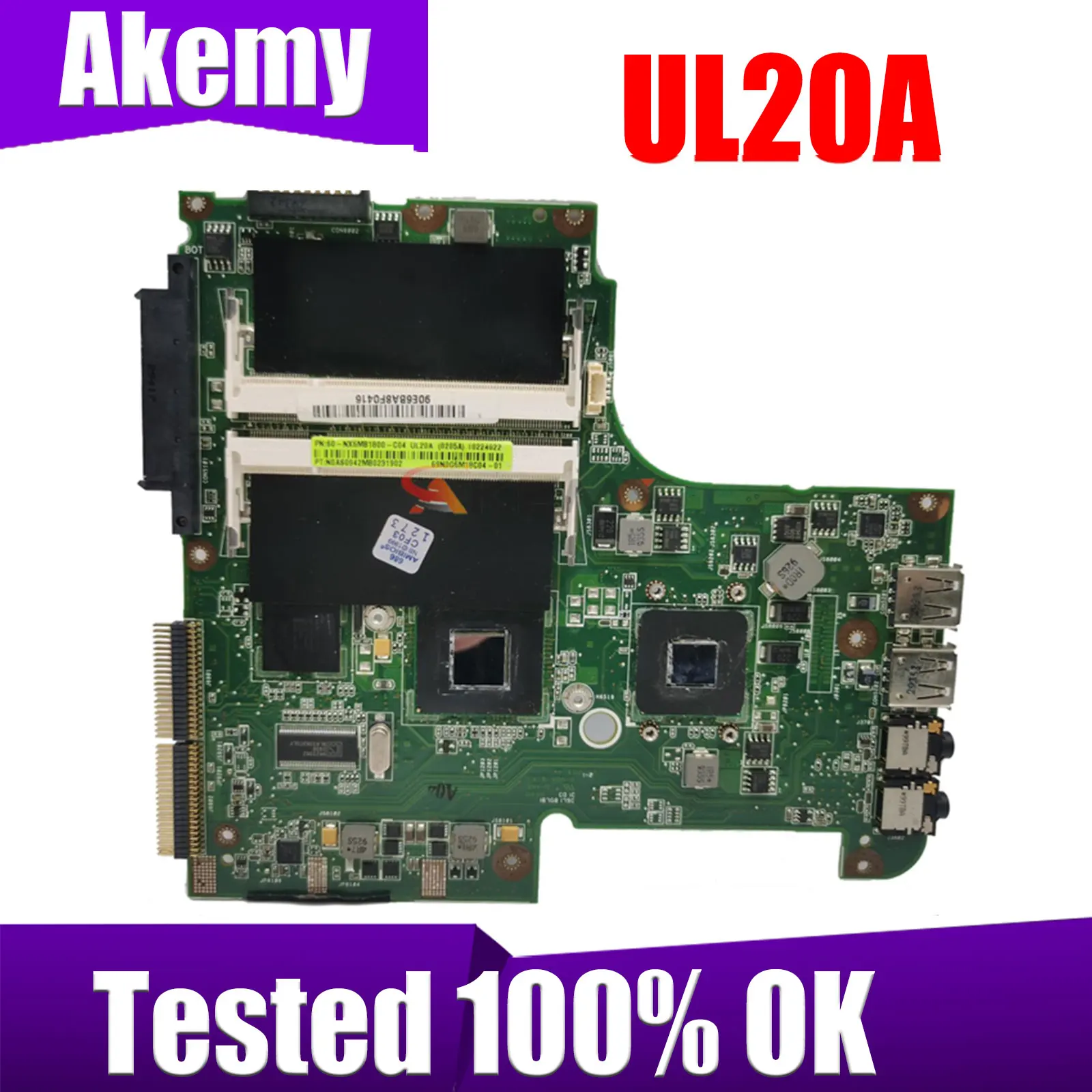 

Материнская плата для ноутбука UL20A Материнская плата ASUS UL20A _ MB REV 2,1, тест OK 100%