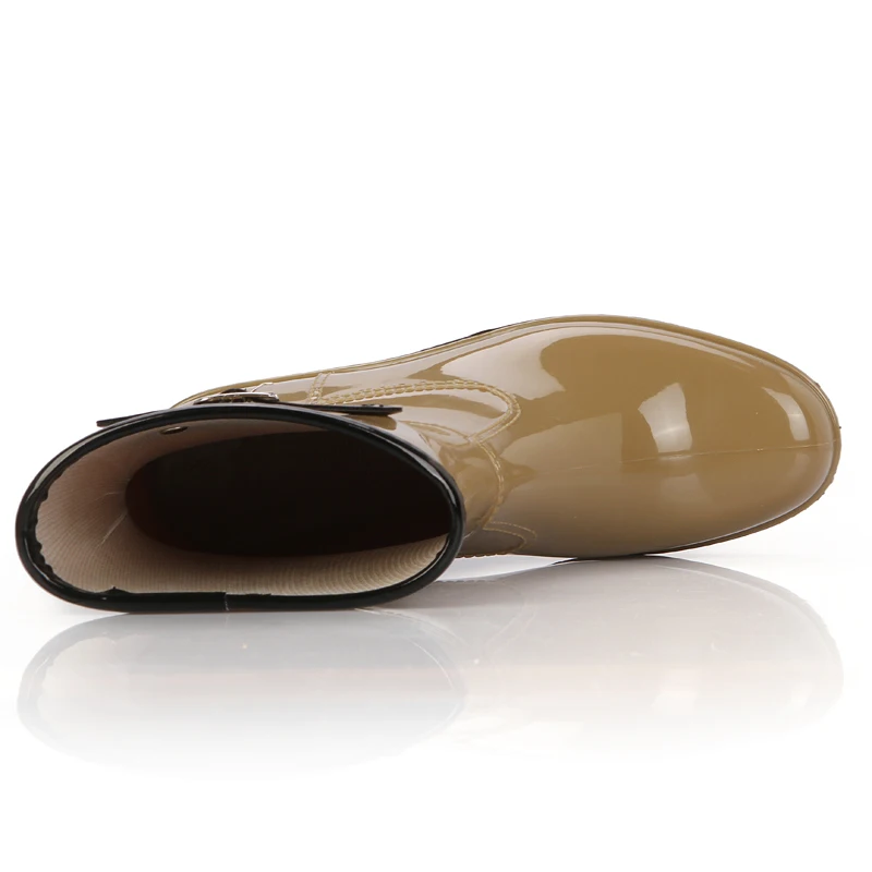 Женская непромокаемая обувь на высоком каблуке непромокаемые сапоги средней