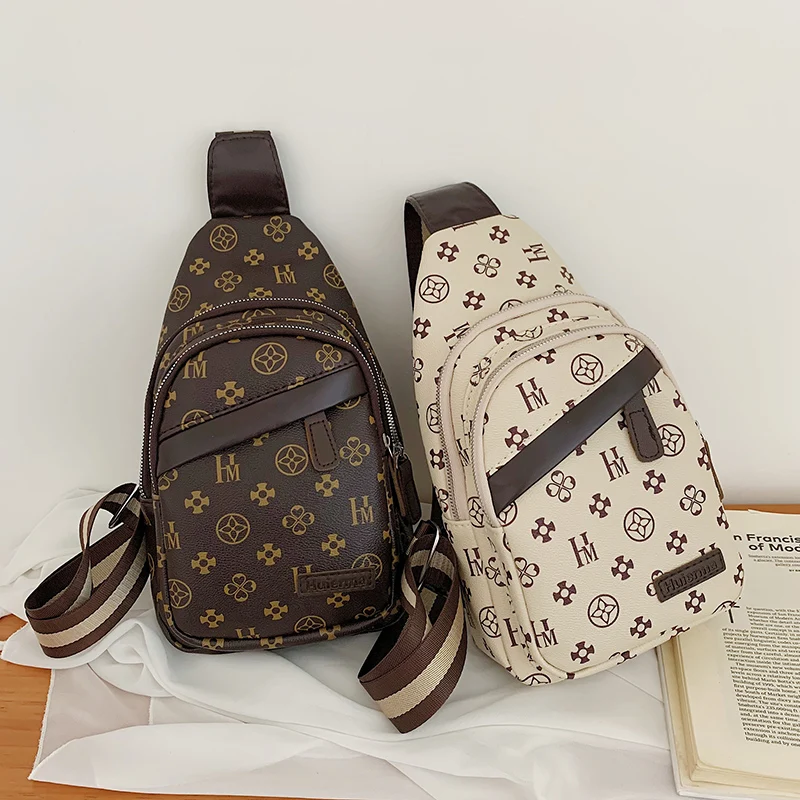 

French Style Flower Chest package 2021 PU Leather Vintage Crossbody Bags Unisex Luxurious Classic Small Travel or Leisure Bag