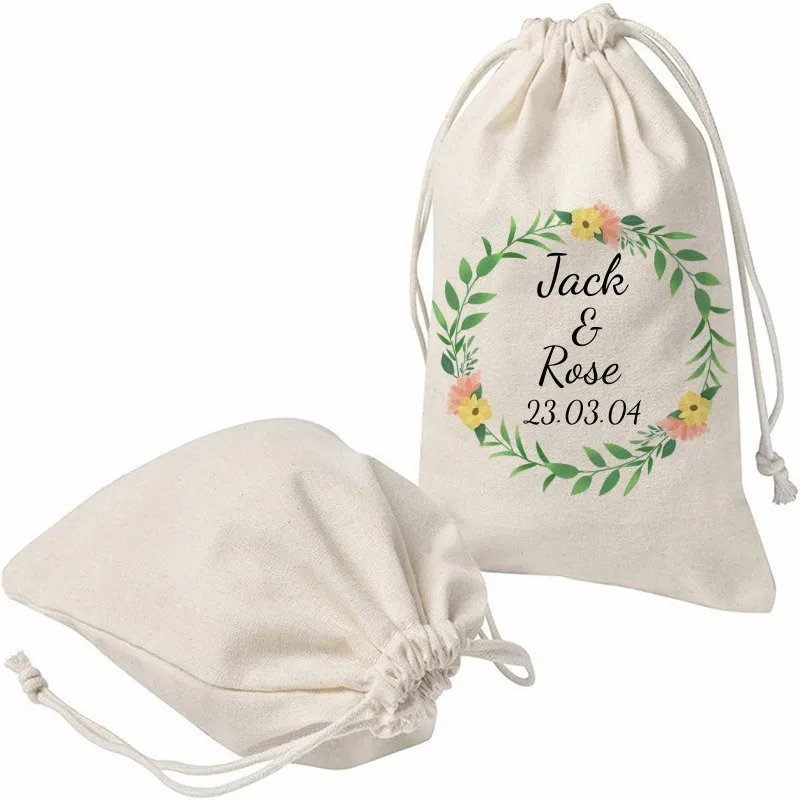 

10 шт. персонализированные Индивидуальные Свадебные обручальные детские праздничные подарочные пакеты для крещения девичника