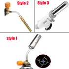 1 шт. Бутановая газовая сварочная лампа, ручной выдувной факел, горелка для огнемет, сварочный инструмент для кемпинга и барбекю, латунное оборудование для сварки