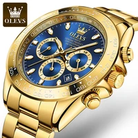olevs fashion submariner full automatic men wristwatches stainless steel strap automatic mechanical waterproof watches for men