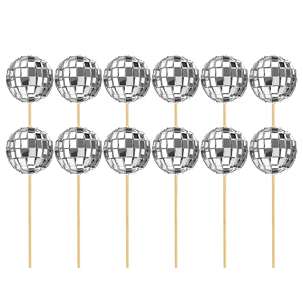 

Disco Cake Ball Balls Topper Mini Inserts Decoration Decor Decorations 70Th Birthday
