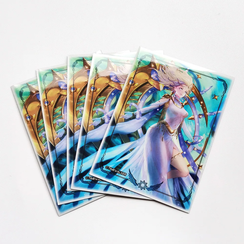 

100PCS/BAG High Quality TCG Card Sleeves MGT Goddess Of Light Cards Sleeves Protector Color Sleeves Cover Pkm/TCG CARDS 66x91mm