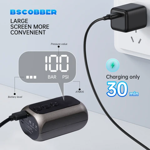 Электрический насос для велосипедов BSCOBBER