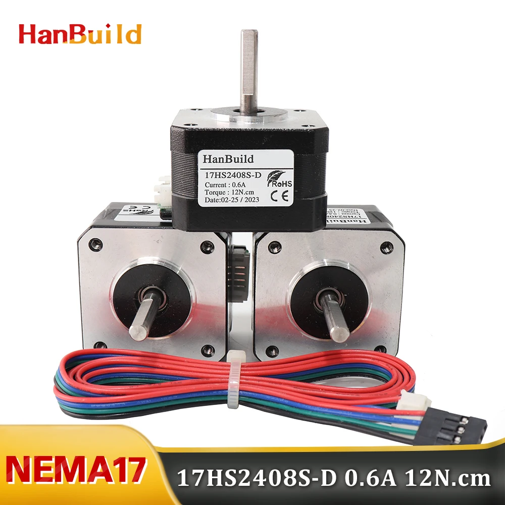 

3PCS Stepper Motor 42BYGH28Motor 5pcs Nema 17 (17HS2408S) 4-lead H28mm For CNC 3D Printer 42 Step Motor 12V Free Shipping